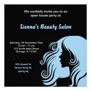 Grand Opening Salon (Light Sky Blue) Invite