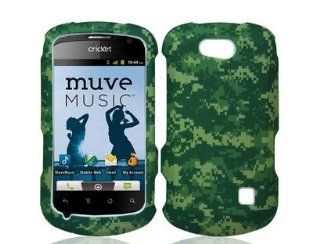 For ZTE GROOVE X501 Hard Snap on Case Green Camo 