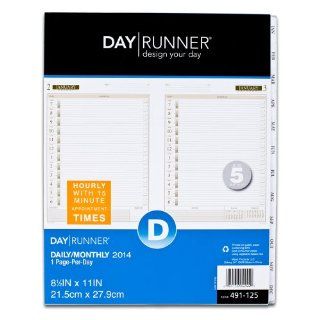 Day Runner 2014 Daily Planner Refill, 8.5 x 11 Inches (491 125)  Office Calendar Refills 