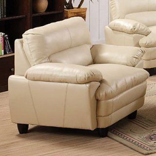 Winston Contemporary Light Taupe Bonded Leather Chair by Furniture of America   Recliners