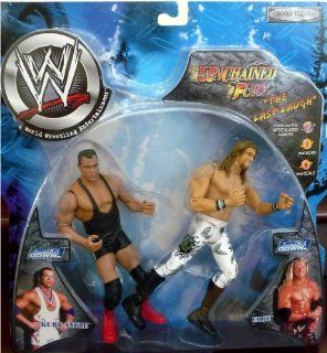 EDGE vs. KURT ANGLE   WWE Wrestling Unchained Fury"the Last Laugh" 2 Pack by Jakks Toys & Games