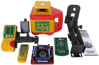 PLS Laser PLS 60547 PLS HVR 505G Highly Visible Rotary Laser System, Yellow/Red/Green    