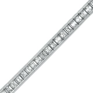 10 5/8 CT. T.W. Baguette Diamond Tennis Bracelet in Platinum (G H/VS2