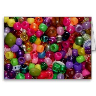 Pretty Pink Jewelry Beads Greeting Cards