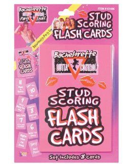 Bachelorette party outta control stud scoring flash cards (Pack Of 2) Health & Personal Care