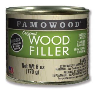 FAMOWOOD Original Wood Filler   Cedar   1/4 Pint Net Wt 6oz(170g)