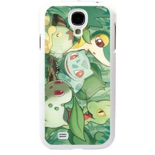 Pokemon Popular Cute Pikachu Samsung Galaxy S4 SIV i9500 TPU Soft Black or White Cases (White) Cell Phones & Accessories