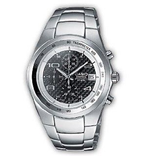Casio EF 501D 1AVEF Men's Black Dial Stainless Steel Stainless Steel Strap Edifice Watch Watches