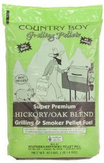 Country Boy's 40 lbs Oak Wood Barbecue Grilling Smoker Pellets., Hickory/Oak  Smoker Chips  Patio, Lawn & Garden