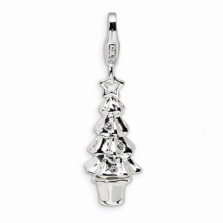 Amore La Vita™ Christmas Tree Charm with Swarovski® Crystal in