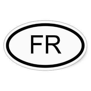 FR Euro Oval Sticker