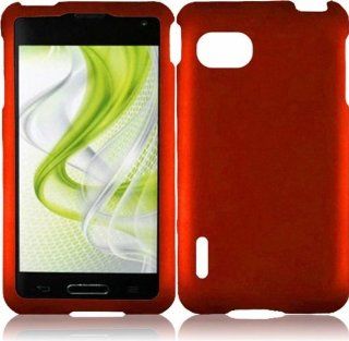 LG LS720 ( Sprint ) Phone Case Accessory Dashing Orange Hard Snap On Cover with Free Gift Aplus Pouch Cell Phones & Accessories