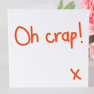 oh crap card by megan claire