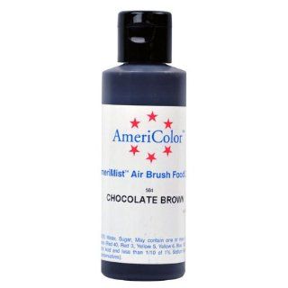 Badger Air Brush Company AC 504 Americolor Amerimist 4 1/2 Ounce Edible Airbrush Ready Food Color, Chocolate Brown