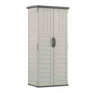 Suncast Vanilla Resin Outdoor Storage Shed (Common 36.25 in x 25.5 in; Interior Dimensions 27 in x 20.25 in)