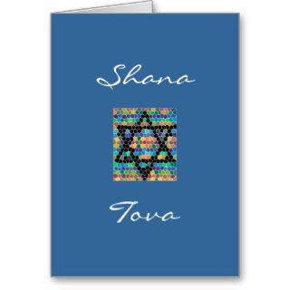 Shana Tova Happy Rosh Hashanah/Star of David Cards