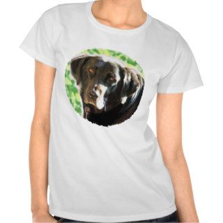 Old Black Labrador Photo Gifts you can personalise Tee Shirt