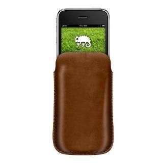 JUJEO 506 Leather Pouch for Apple iPhone 3G   Non Retail Packaging   Cafe Cell Phones & Accessories