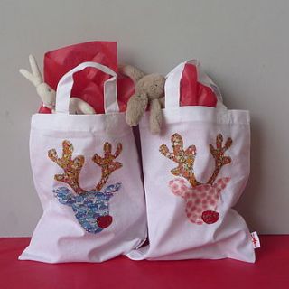 reindeer party bags by milk two bunnies