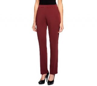 Susan Graver Tall Milano Knit Pull on Pants with Pockets —