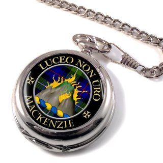 MacKenzie Scottish Clan Crest Full Hunter Pocket Watch Watches