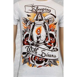 Sleeping With Sirens Candle White Slim Fit T shirt Clothing