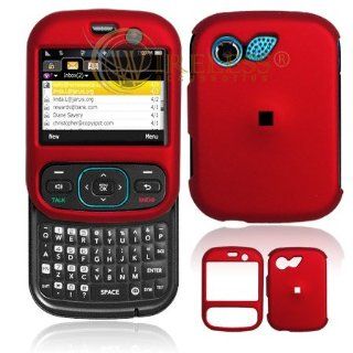 Red Rubberized Phone Cover for LG Remarq / Imprint MN240 (Sprint, Metro PCS) Protector Case Cell Phones & Accessories