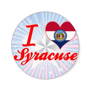 I Love Syracuse, Missouri Stickers