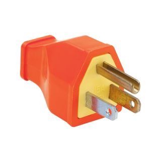 Pass & Seymour/Legrand 15 Amp 125 Volt orange 3 wire plug