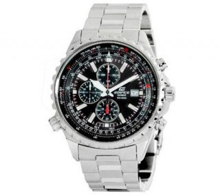 Casio Mens Edifice Stainless Steel Multi Function Watch —
