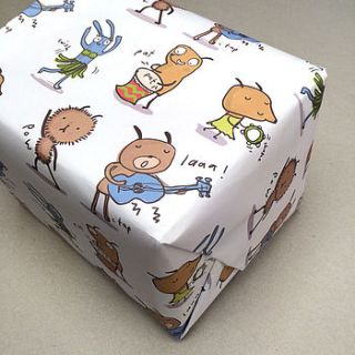 dance wrapping paper by sarah ray