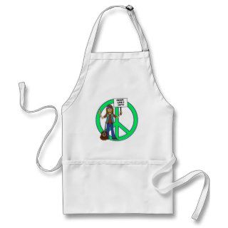 Hippie Peace Love and Unity Apron