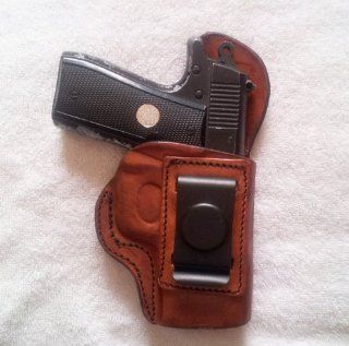 INSIDE THE WAISTBAND HOLSTER Colt 1911   5"Brown L/H  Gun Holsters  Sports & Outdoors