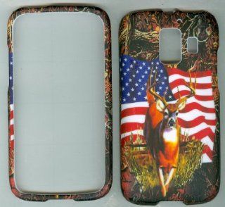 Camoflague Camo USA Deer Hard Snap on Case Phone Cover Faceplate Protector for Huawei Fusion 2 U8665 (At&t) Cell Phones & Accessories