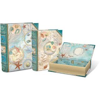 Shop Punch Studio Seascape Set of 3 Nested Book Boxes at the  Home Dcor Store