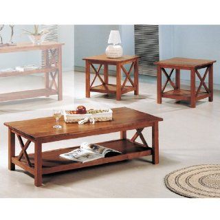 3 Piece Brown Occasional Table Set   Coaster 5907   Coffee Tables