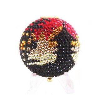 Jeweled Pagoda Kathrine Baumann Estee Lauder Black Red Yellow Crystal Lucidity Powder Compact  Face Powders  Beauty