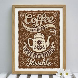 coffee print by snowdon design & craft