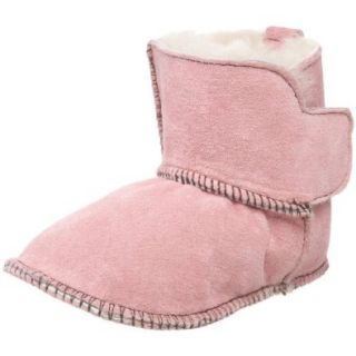 EMU Australia Contrast Baby Bootie (Infant/Toddler), Orchid Pink/Chocolate, 0 6 Months M US Infant Boots Shoes
