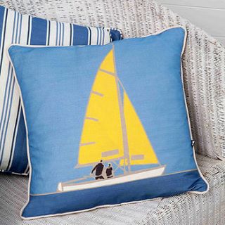 sail solo cushion by emily burningham