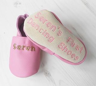 personalised mix 'n' match leather baby shoes by born bespoke