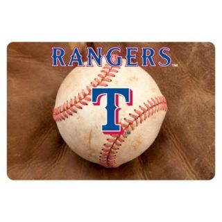 Texas Rangers Baseball Pet Bowl Mat L