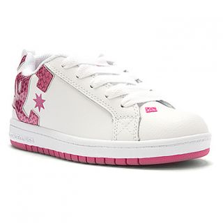 DC Shoes Kids' Court Graffik  Girls'   White/Crazy Pink/Pink