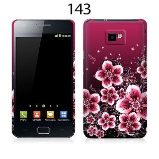 TaylorHe Pink Floral Patterns Samsung Galaxy S2 Sii i9100 Hard Case Printed Samsung Galaxy S2 Sii i9100 Cases UK MADE All Around Printed on Sides 3D Sublimation Highest Quality Cell Phones & Accessories