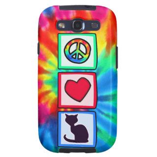 Peace, Love, Cats Galaxy S3 Case
