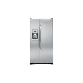 GE Profile 24.6 cu ft Side By Side Counter Depth Refrigerator with Single Ice Maker (Stainless Steel) ENERGY STAR