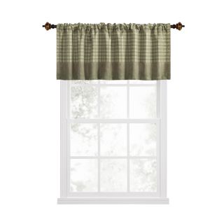 Style Selections 17 in L Green Wilder Tailored Valance