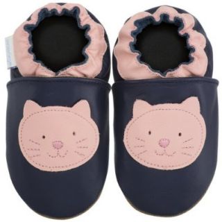 Robeez Soft Soles Kitty Slip On (Infant/Toddler/Little Kid), Navy/Pink, 12 18 Months (4.5 6 M US Toddler) Shoes