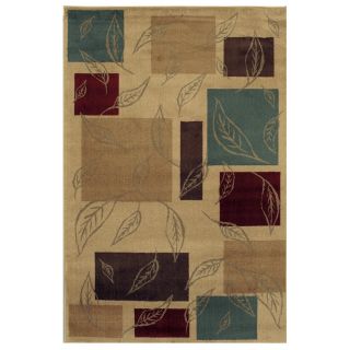 Shaw Living Natures Carpet 5 ft 3 in x 7 ft 10 in Rectangular Beige Transitional Area Rug