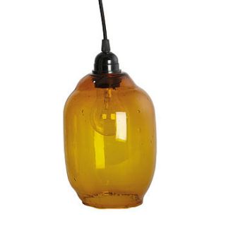 amber glass shade by idyll home ltd